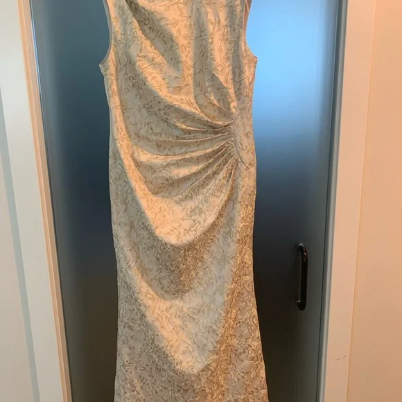 After Six | Dresses | After Six Gold Pleated Maxi Dress | Poshmark